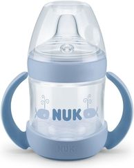 Kojenecká lahev s pítkem na učení 150ml - NATURE SENSE modrá - Nuk - obrázek 1