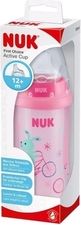 Dětská lahev s pítkem a klipem 300ml - ACTIVE CUP s obrázky růžová - Nuk - obrázek 2