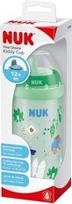 Dětská lahev s pítkem a klipem 300ml - KIDDY CUP zelená - Nuk - obrázek 2