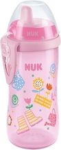 Dětská lahev s pítkem a klipem 300ml - KIDDY CUP růžová - Nuk - obrázek 1