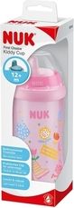 Dětská lahev s pítkem a klipem 300ml - KIDDY CUP růžová - Nuk - obrázek 3