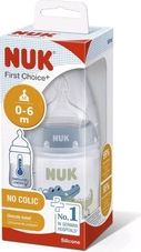 Kojenecká lahev plastová s kontrolou teploty 150ml - FIRST CHOICE modrá - Nuk - obrázek 3