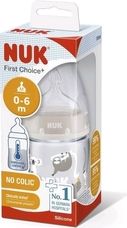 Kojenecká lahev plastová s kontrolou teploty 150ml - FIRST CHOICE béžová - Nuk - obrázek 2