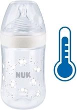 Kojenecká lahev plastová s kontrolou teploty 260ml - NATURE SENSE bílá - Nuk - obrázek 1
