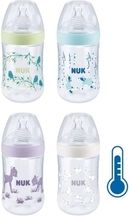Kojenecká lahev plastová s kontrolou teploty 260ml - NATURE SENSE modrá - Nuk - obrázek 3