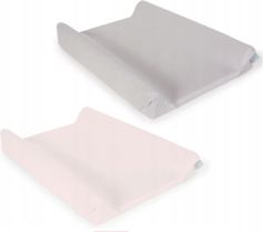 Potah na přebalovací podložku bavlna SADA 2ks -  JEDNOBAREVNÝ růžový a šedý - Ceba - obrázek 1