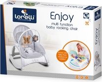 Dětské lehátko/Židlička 2v1 - ENJOY rabbits grey - Lorelli - obrázek 7