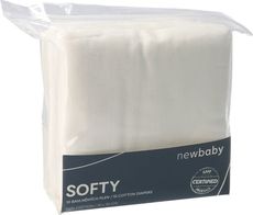 Látková plena bavlna - SOFTY bílá 70x70cm - NewBaby - obrázek 3