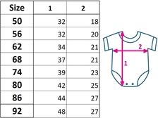 Kojenecké body krátký rukáv - BRUMBRUM pink grey - vel.86 - obrázek 2