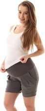 Těhotenské kraťasy s pružným pasem - DURO tmavě šedé - Gregx velikost XXXL (46) - obrázek 1