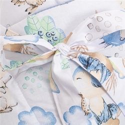 Zavinovačka s výztuží a mašlí - JEŽEK s modrou - NewBaby - obrázek 3