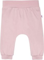 Dětské tepláčky bavlna s nášivkou - BRUMBRUM old pink - vel.86 - obrázek 3
