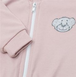 Kojenecká mikina bavlna - BRUMBRUM old pink - vel.56 - obrázek 2
