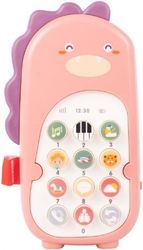 Interaktivní hračka - TELEFON DINOSAURUS růžový - Tulimi - obrázek 1