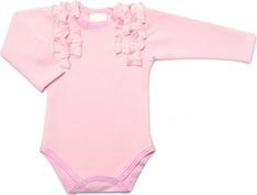 Kojenecká souprava 2-dílná body a sukýnka - DANCE BABY růžovo-šedá - vel.98 - obrázek 3