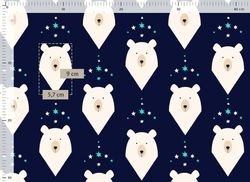 Rukávník na kočárek fleece - PREMIUM winter bear granátový s tyrkysovou - BabyNellys - obrázek 2