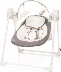 Lehátko/Houpačka pro miminko s melodiemi - SWING SAFAFI šedé - 4Baby - obrázek 1