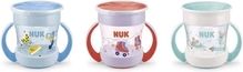 Dětský nevylévající se hrníček NUK - MINI MAGIC 360° s červenou - 160ml - obrázek 5