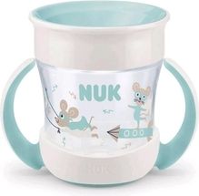 Dětský nevylévající se hrníček NUK - MINI MAGIC 360° s mátovou - 160ml - obrázek 1