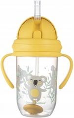 Dětský hrníček/lahev se slámkou a závažím 270ml - EXOTIC KOALA žlutý - Canpol - obrázek 2