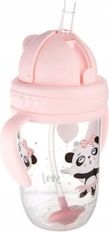 Dětský hrníček/lahev se slámkou a závažím 270ml - EXOTIC PANDA růžový - Canpol - obrázek 3