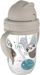 Dětský hrníček/lahev se slámkou a závažím 270ml - EXOTIC LENOCHOD šedý - Canpol - obrázek 3