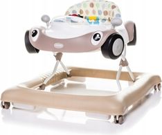 Dětské chodítko se zábavným odnímatelným panelem - CARS hnědé - 4Baby - obrázek 1