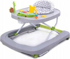 Dětské chodítko se zábavným panelem -  WALK'N šedé - 4Baby - obrázek 1