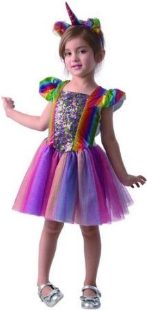 Šaty na karneval -  jednorožec, 80 - 92 cm (kostým na karnevat - karnevalový kostým) - obrázek 1