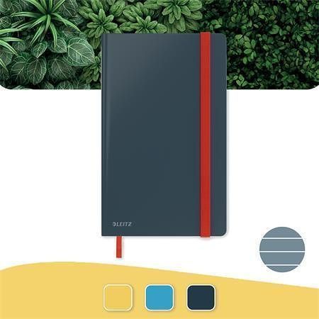 Poznámkový sešit "Cosy Soft Touch", matně šedá, linkovaný, A5, 80 listů, tvrdé desky, LEIT - obrázek 2