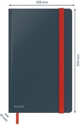 Poznámkový sešit "Cosy Soft Touch", matně šedá, linkovaný, A5, 80 listů, tvrdé desky, LEIT - obrázek 4