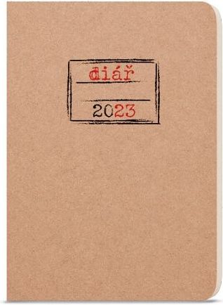 Diář týdenní - Oskar - Kraft - Sešit 2023 / 14,3cm x 20,5cm / BTO4-1-23 - obrázek 1