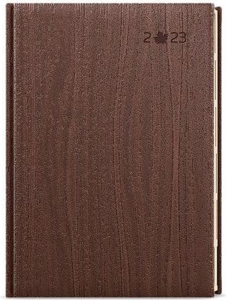 Diář denní - Ctirad s výsekem - Wood - A5 - hnědá 2023 / 14,3cm x 20,5cm / BDCk65-7-23 - obrázek 1
