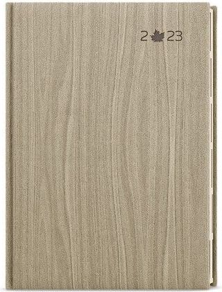 Diář denní - Ctirad s výsekem - Wood - A5 - světle hnědá 2023 / 14,3cm x 20,5cm / BDCk65-27-23 - obrázek 1