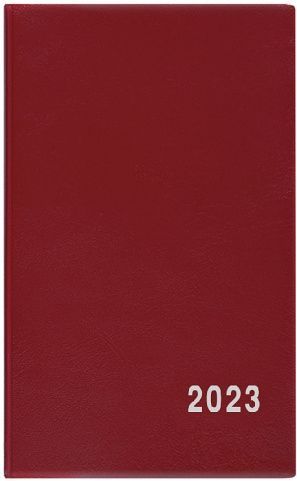 Diář týdenní - Alois - PVC - bordó 2023 / 9cm x 15cm / BTA1-3-23 - obrázek 1
