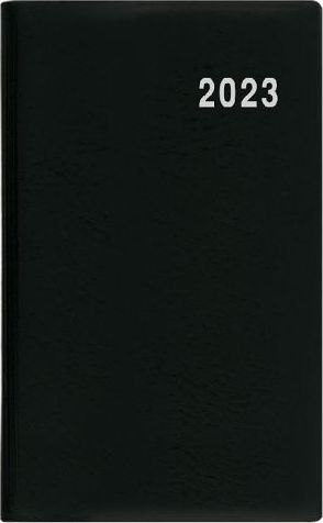 Diář měsíční - Diana - PVC - černá 2023 / 9cm x 17cm / BMD1-2-23 - obrázek 1