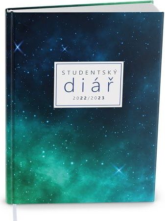 Diář týdenní školní - Student - V8 - lamino - kapesní - Vesmír 2023 / 10cm x 13,5cm / BTS9-8-23 - obrázek 1