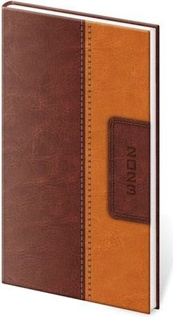 Diář kapesní Classic hnědo/hnědý 2023 / 8cm x 15cm / DC426-2-23 - obrázek 1