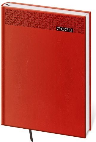 Diář týdenní B5 Gommato červený 2023 / 17cm x 24cm / DG413-8-23 - obrázek 1