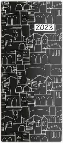 Diář měsíční Napoli design 1 2023 / 7,7cm x 17,8cm / PN01-01-23 - obrázek 1