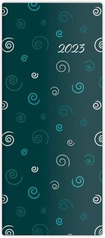 Diář měsíční Napoli design 4 2023 / 7,7cm x 17,8cm / PN01-04-23 - obrázek 1