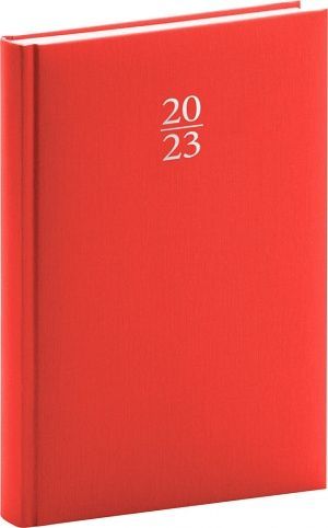 Diář denní Capys červený 2023 / 21cm x 15cm / PGD-DA5CP-3339 - obrázek 1