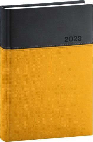 Diář denní Dado žlutočerný 2023 / 21cm x 15cm / PGD-DA5DA-3280 - obrázek 1