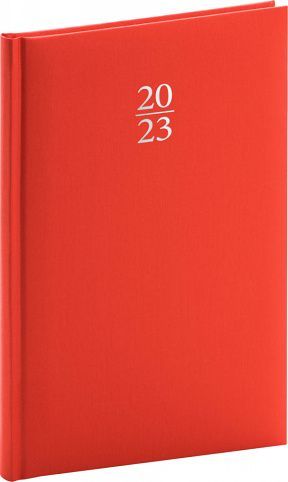 Diář týdenní Capys červený 2023 / 21cm x 15cm / PGD-TA5CP-3339 - obrázek 1