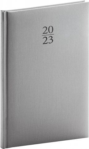 Diář týdenní Capys stříbrný 2023 / 21cm x 15cm / PGD-TA5CP-3344 - obrázek 1