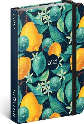 Diář týdenní Citrony 2023 / 16cm x 11cm / PGD-31159-V - obrázek 1