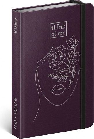 Diář týdenní Emoce – Think of me 2023 / 16cm x 11cm / PGD-31149-V - obrázek 1