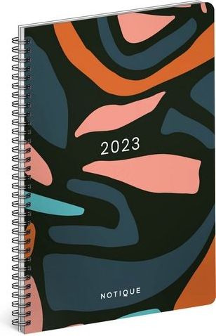 Diář týdenní spirálový  A4 Abstrakt 2023 / 29,7cm x 21cm / PGD-32158 - obrázek 1