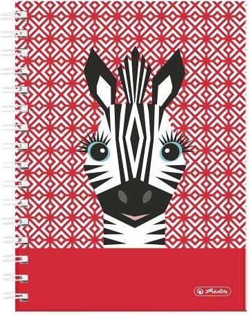 Spirálový blok A5, čtvereček, Cute animals - zebra - obrázek 1