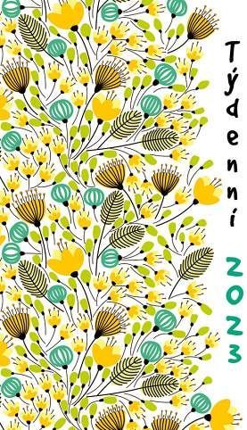 ARIA Diář týdenní 2023 potisk / 9cm x 15cm / DT125 - obrázek 1